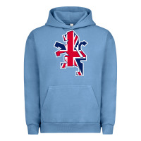 Pigment Pebble Blue great britain national Urban Hoodie - linhVisuals