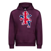 Mauve Wine great britain national Urban Hoodie - linhVisuals