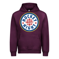Mauve Wine hockey night in canada 1 Urban Hoodie - linhVisuals