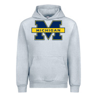 Heather Grey michigan Urban Hoodie - linhVisuals