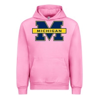 Fuchsia Pink michigan Urban Hoodie - linhVisuals