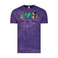 Cloud Purple Peace Love Indians Vintage Tee - Jasminsmagicworld