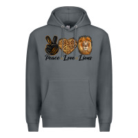 Rock Peace Love Lion Head Premium Hoodie - LillyAllenDesigns