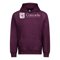 Mauve Wine Concordia University, St. Paul, apparel Urban Hoodie - linhVisuals