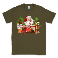 Army Green christmas santa coffee cups Classic Tee - CowGirlArtShop