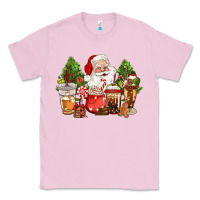 Bubblegum Pink christmas santa coffee cups Classic Tee - CowGirlArtShop