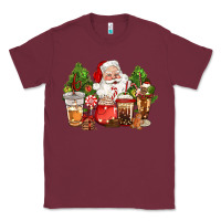 Christmas Santa Coffee Cups Classic Tee | Teevron