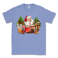 Colony Blue christmas santa coffee cups Classic Tee - CowGirlArtShop