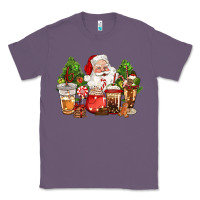 Lavender christmas santa coffee cups Classic Tee - CowGirlArtShop