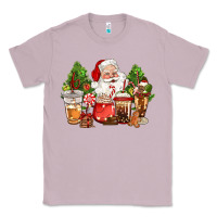 Lilac christmas santa coffee cups Classic Tee - CowGirlArtShop