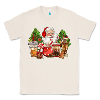 Natural christmas santa coffee cups Classic Tee - CowGirlArtShop