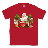 Red christmas santa coffee cups Classic Tee - CowGirlArtShop