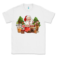 White christmas santa coffee cups Classic Tee - CowGirlArtShop