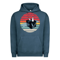 Pigment Midnight Navy Bee Swarm Simulator Urban Hoodie - linhVisuals
