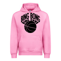 Fuchsia Pink black bing bong Urban Hoodie - linhVisuals