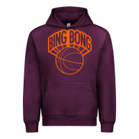 Mauve Wine Bing Bong New York Urban Hoodie - linhVisuals