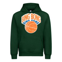 Forest Green Bing Bong Vintage Urban Hoodie - linhVisuals