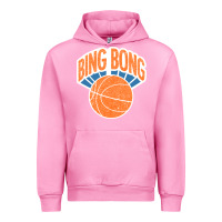 Fuchsia Pink Bing Bong Vintage Urban Hoodie - linhVisuals