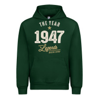 Forest Green The Year 1947 - 75th Birthday Vintage Classic Urban Hoodie - linhVisuals