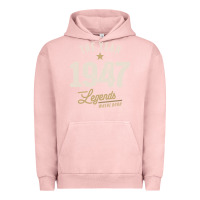 Pigment Salmon The Year 1947 - 75th Birthday Vintage Classic Urban Hoodie - linhVisuals