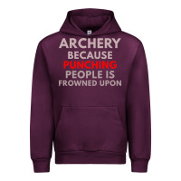 Mauve Wine archery because punching people is frowned upon Urban Hoodie - linhVisuals