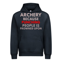 Navy archery because punching people is frowned upon Urban Hoodie - linhVisuals
