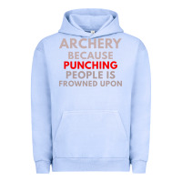 Pigment Grape Ice archery because punching people is frowned upon Urban Hoodie - linhVisuals