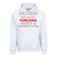 White archery because punching people is frowned upon Urban Hoodie - linhVisuals