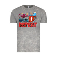 Cloud Rock Coffee Nurse Repeat Vintage Tee - FaDigitalArtStudio