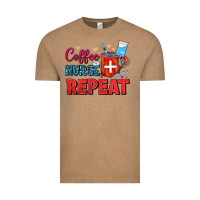 Vintage Coffee Coffee Nurse Repeat Vintage Tee - FaDigitalArtStudio