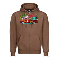 Chestnut cna nurse truck with cactus and sunflowers Zipper Hoodie - AdoDesignShop
