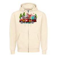 Sandshell cna nurse truck with cactus and sunflowers Zipper Hoodie - AdoDesignShop