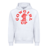 White cowgirl up leopad hat boot rodeo western country southern t shirt Urban Hoodie - linhVisuals