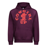 Mauve Wine cowgirl up leopad hat boot rodeo western country southern t shirt Urban Hoodie - linhVisuals