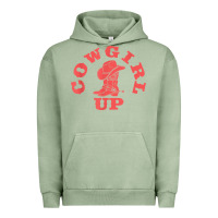 Pigment Oil Green cowgirl up leopad hat boot rodeo western country southern t shirt Urban Hoodie - linhVisuals
