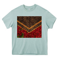 Arona red roses with leopard Heavy Core Tee - TumblerDesignByShophia
