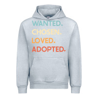 Heather Grey adoption day announcement   wanted chosen loved adopted premium t shir Urban Hoodie - linhVisuals