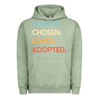 Pigment Oil Green adoption day announcement   wanted chosen loved adopted premium t shir Urban Hoodie - linhVisuals