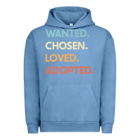 Pigment Pebble Blue adoption day announcement   wanted chosen loved adopted premium t shir Urban Hoodie - linhVisuals