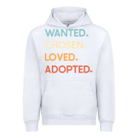 White adoption day announcement   wanted chosen loved adopted premium t shir Urban Hoodie - linhVisuals