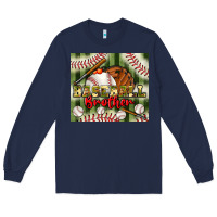 Navy baseball brother tumbler Long Sleeve Tee - BundleAndBundleShop