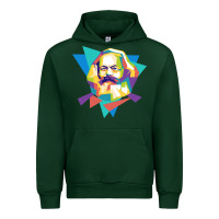 Forest Green karl marx get vintage Urban Hoodie - linhVisuals