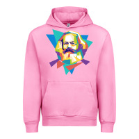 Fuchsia Pink karl marx get vintage Urban Hoodie - linhVisuals