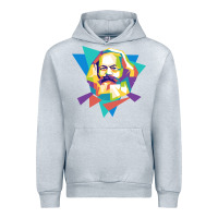 Heather Grey karl marx get vintage Urban Hoodie - linhVisuals