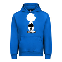 Cobalt peanuts shadow silhouette Urban Hoodie - linhVisuals