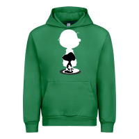 Emerald peanuts shadow silhouette Urban Hoodie - linhVisuals