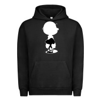 Pigment Black peanuts shadow silhouette Urban Hoodie - linhVisuals