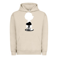 Pigment French Oak peanuts shadow silhouette Urban Hoodie - linhVisuals