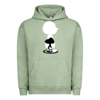 Pigment Oil Green peanuts shadow silhouette Urban Hoodie - linhVisuals