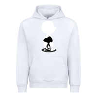 White peanuts shadow silhouette Urban Hoodie - linhVisuals